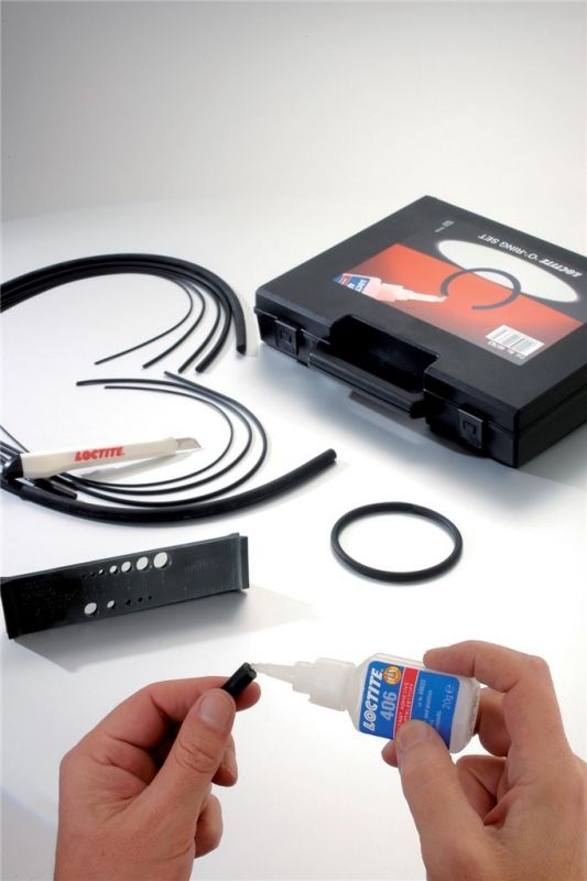 406 Loctite ORING KIT Snellijm (bevat rubber BunaN), snoer van div